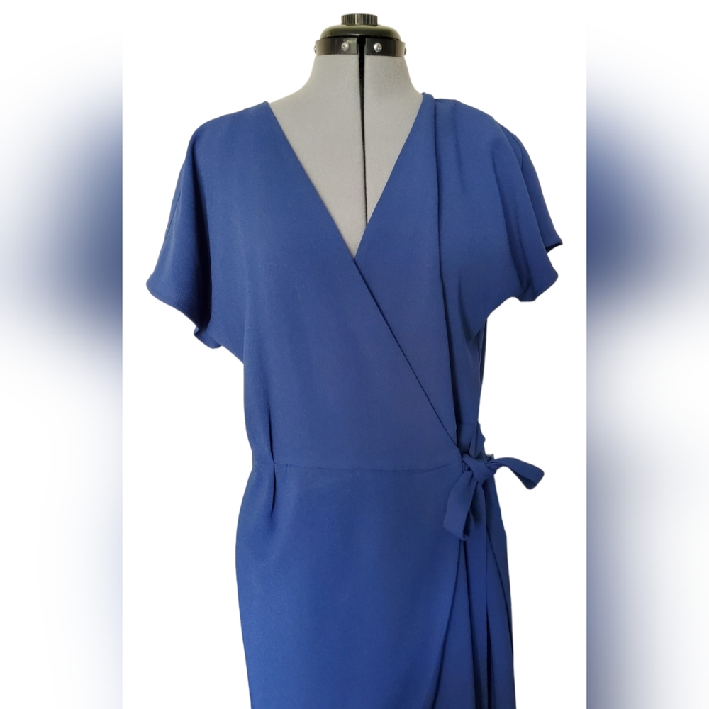 Blue Wrap Dress Size L